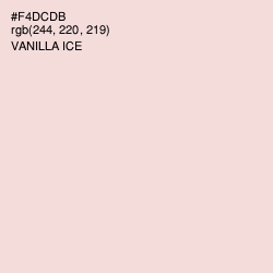 #F4DCDB - Vanilla Ice Color Image